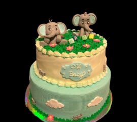 Elephant Baby shower Cake