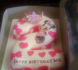 Minnie Mouse 2 Birthday Cake