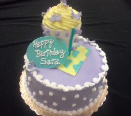Purple Cupcake Cake