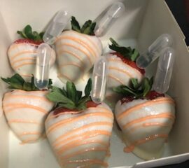 chocolate infused covered strawberries